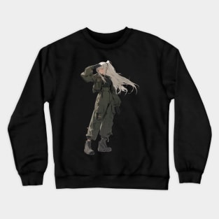 Anime Military Kawaii Girl Crewneck Sweatshirt